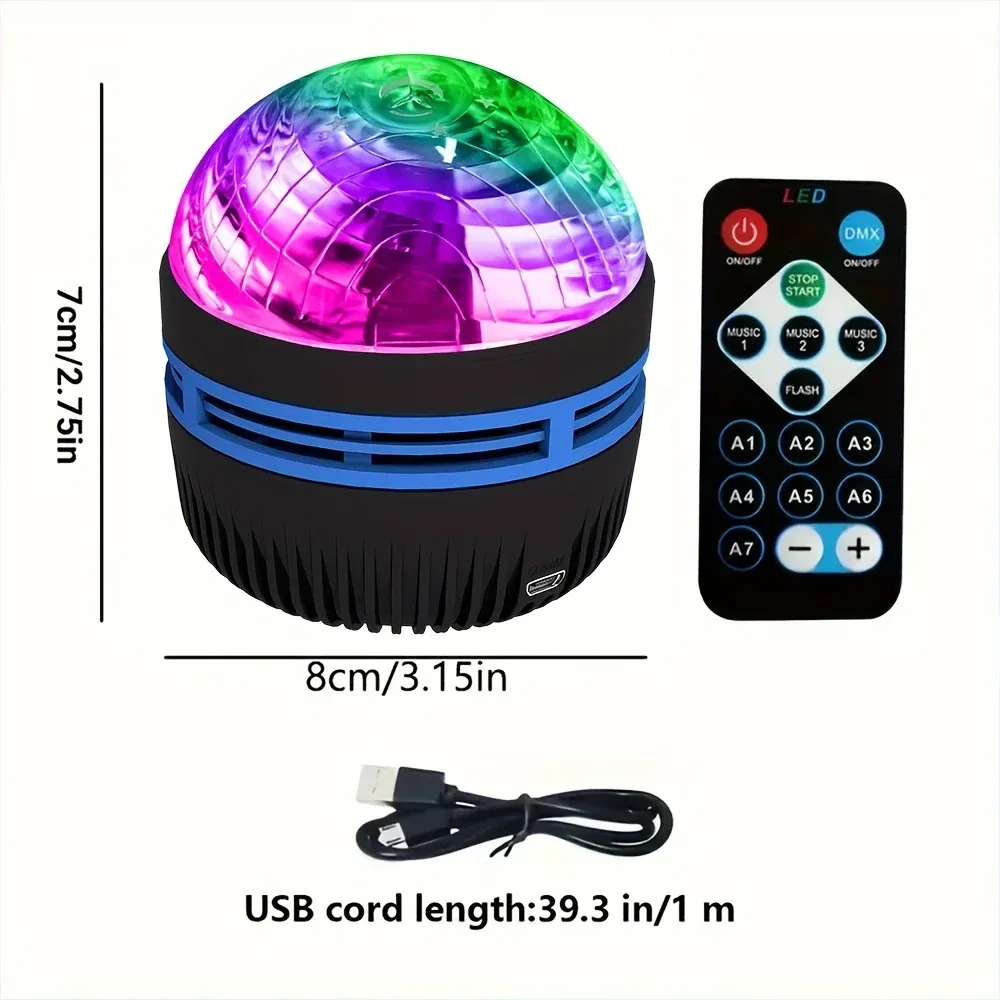 LED Starry Galaxy Projector Light with RGB Remote Control - Aurora Lamp for Home, KTV, Camping, and Wedding Decorations thumbnail 4