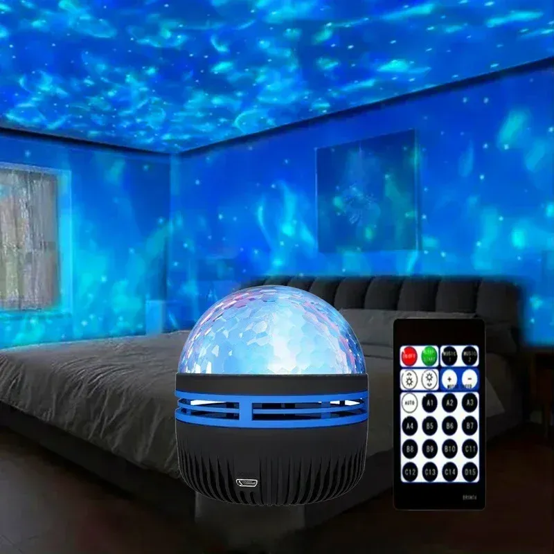 LED Starry Galaxy Projector Light with RGB Remote Control - Aurora Lamp for Home, KTV, Camping, and Wedding Decorations showcase 18