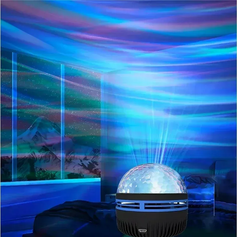 LED Starry Galaxy Projector Light with RGB Remote Control - Aurora Lamp for Home, KTV, Camping, and Wedding Decorations showcase 19