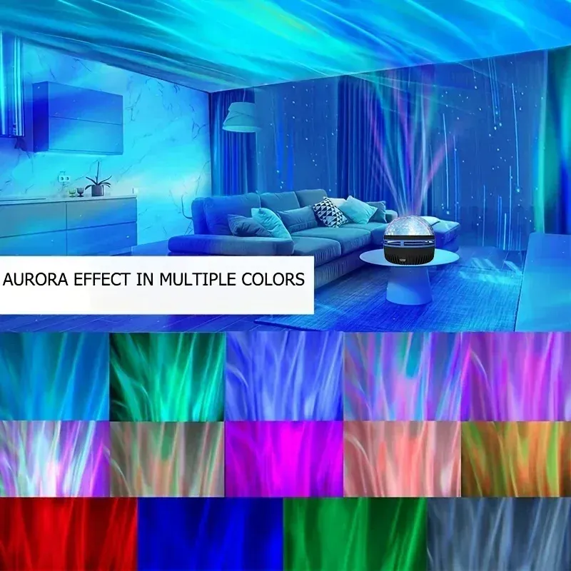 LED Starry Galaxy Projector Light with RGB Remote Control - Aurora Lamp for Home, KTV, Camping, and Wedding Decorations showcase 20