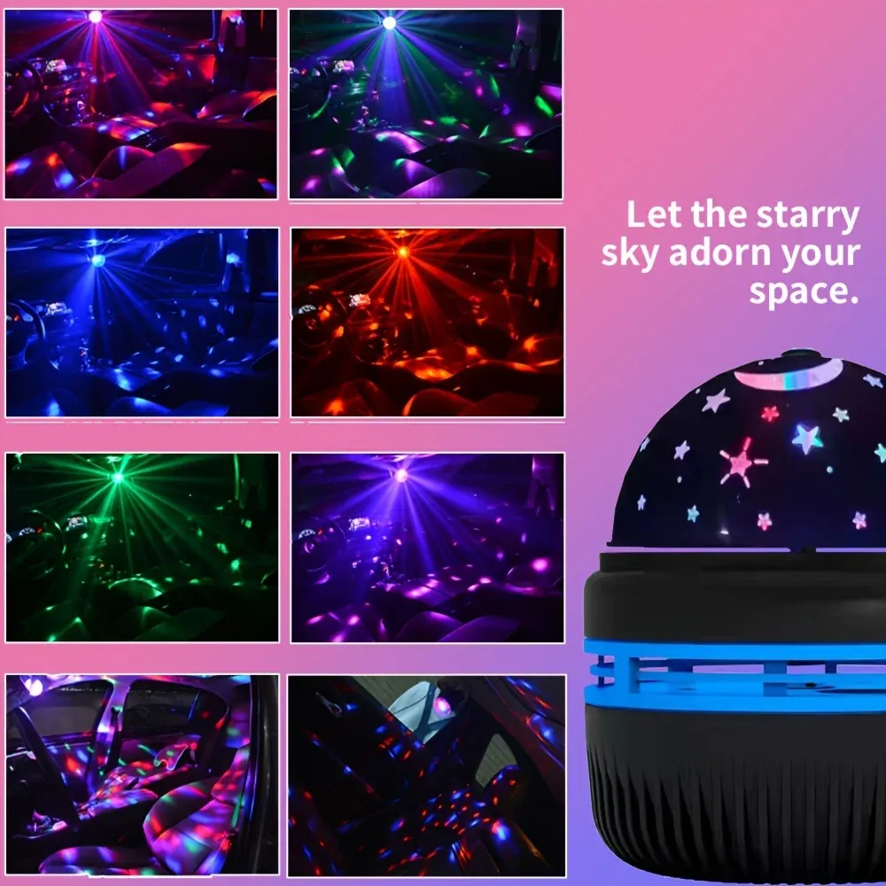 LED Starry Galaxy Projector Light with RGB Remote Control - Aurora Lamp for Home, KTV, Camping, and Wedding Decorations showcase 8