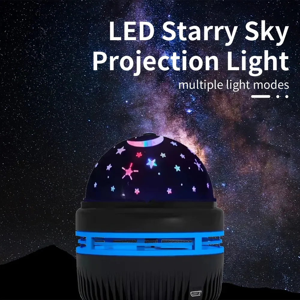 LED Starry Galaxy Projector Light with RGB Remote Control - Aurora Lamp for Home, KTV, Camping, and Wedding Decorations showcase 3