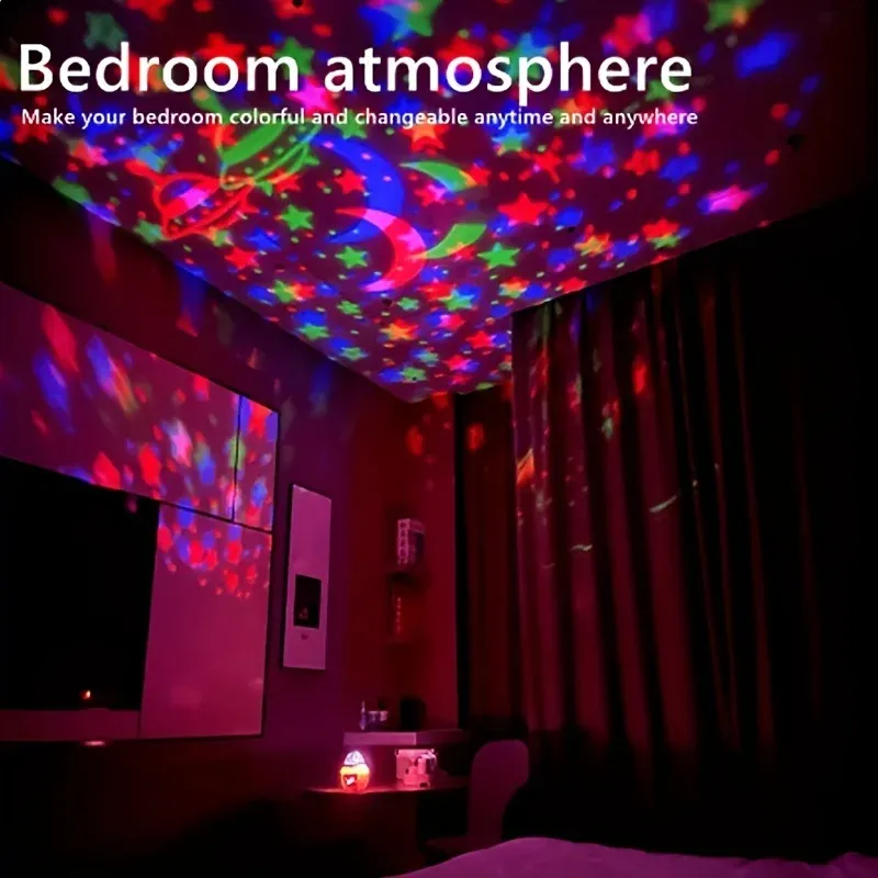 LED Starry Galaxy Projector Light with RGB Remote Control - Aurora Lamp for Home, KTV, Camping, and Wedding Decorations showcase 2