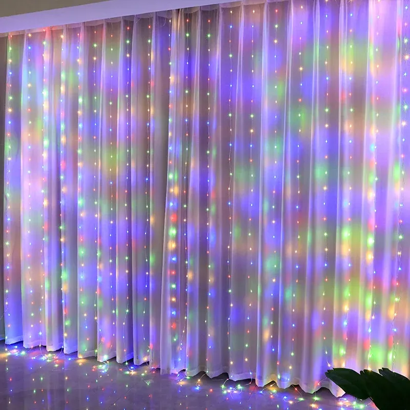 3M LED String Lights USB Fairy Lights Curtain Decoration for New Year, Wedding, Party, Christmas Home - Warm White, 300 LEDs showcase 14