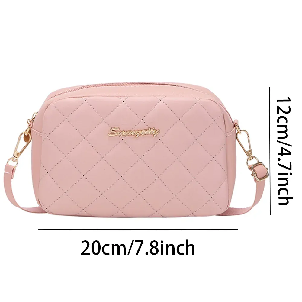 2024 Trendy Women's Small Messenger Bag with Tassel & Lingge Embroidery, Fashion Chain Crossbody Camera Bag, Soft PU Leather for Stylish Ladies thumbnail 6