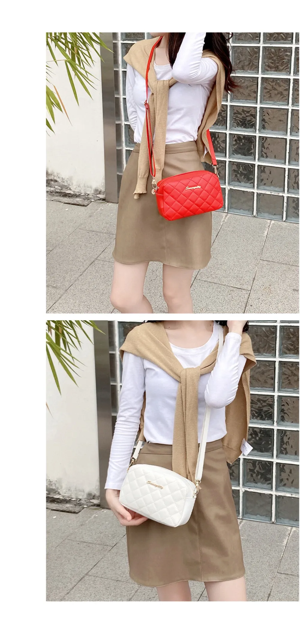 2024 Trendy Women's Small Messenger Bag with Tassel & Lingge Embroidery, Fashion Chain Crossbody Camera Bag, Soft PU Leather for Stylish Ladies showcase 16