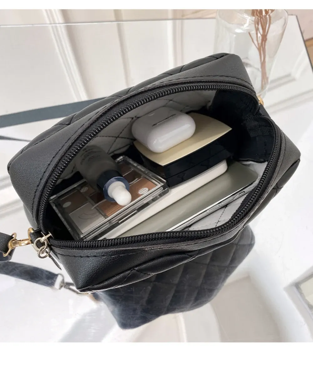 2024 Trendy Women's Small Messenger Bag with Tassel & Lingge Embroidery, Fashion Chain Crossbody Camera Bag, Soft PU Leather for Stylish Ladies showcase 5