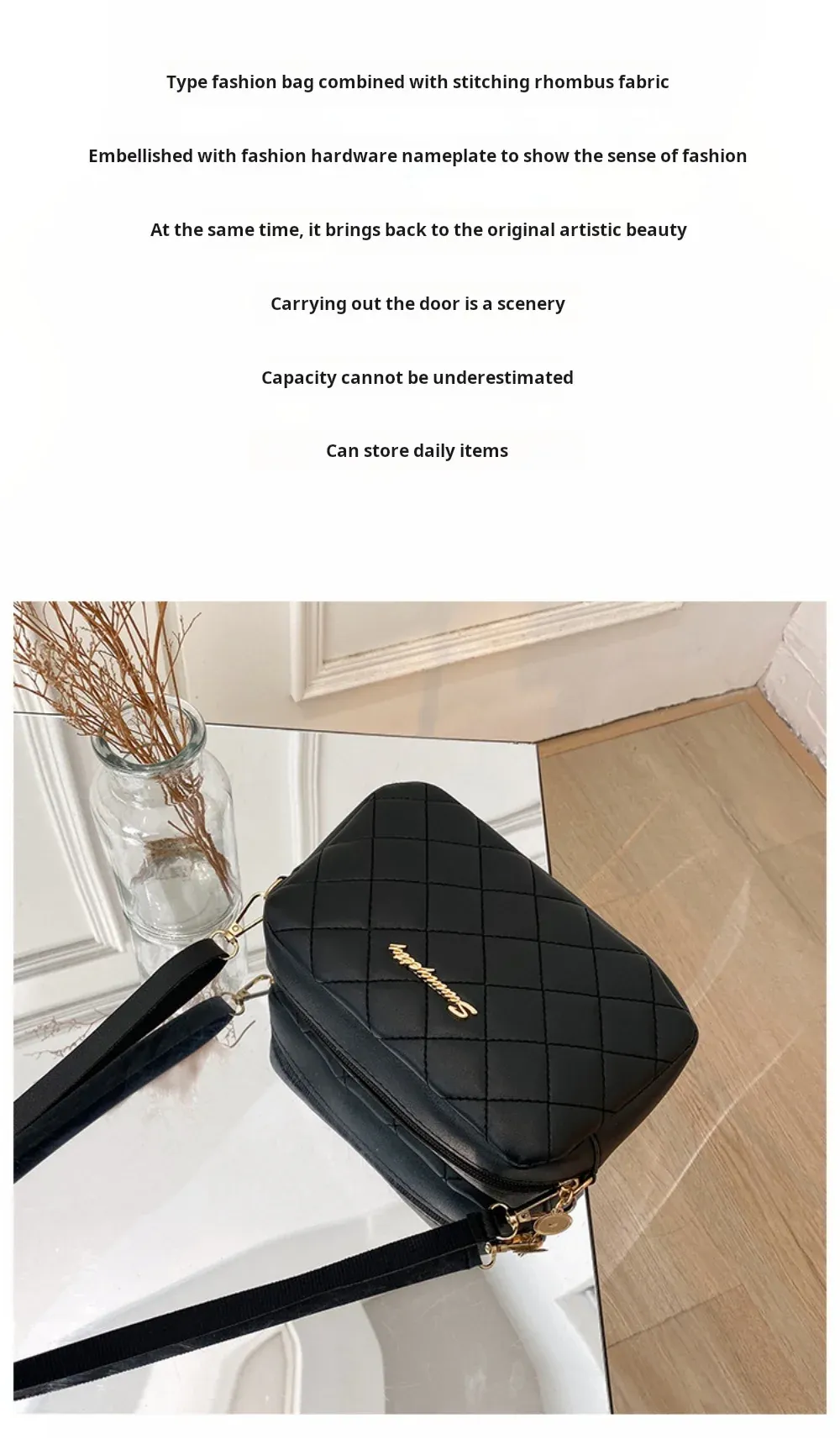 2024 Trendy Women's Small Messenger Bag with Tassel & Lingge Embroidery, Fashion Chain Crossbody Camera Bag, Soft PU Leather for Stylish Ladies showcase 2