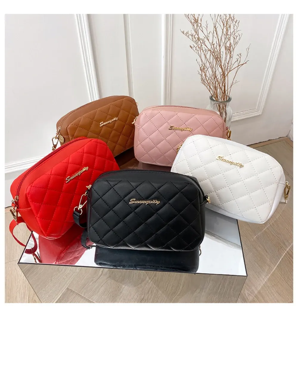 2024 Trendy Women's Small Messenger Bag with Tassel & Lingge Embroidery, Fashion Chain Crossbody Camera Bag, Soft PU Leather for Stylish Ladies showcase 3