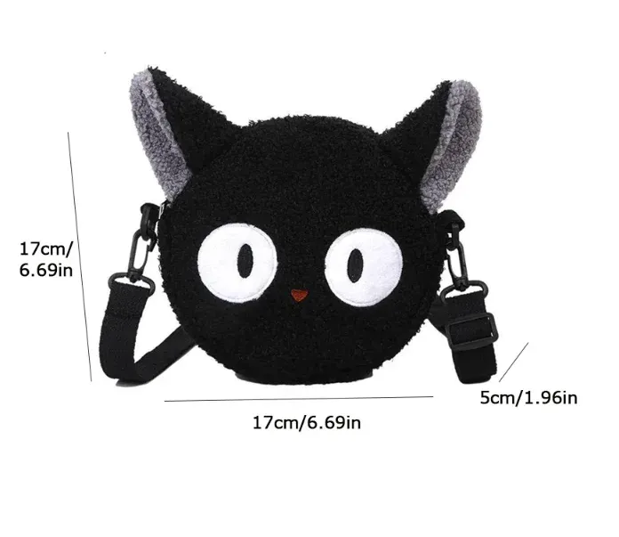 Kawaii Plush Shoulder Bag for Women - Cute Cartoon Bear Design, Milk Cotton, Small Phone Purse, Ideal for Daily Outings & Parties showcase 2