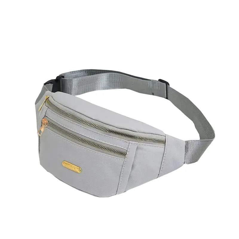 Unisex Adjustable Waist Bag, Durable Crossbody Shoulder Bag with Multiple Zipper Pockets, Casual Sports Design, Chemical-Free Oxford Material showcase 8