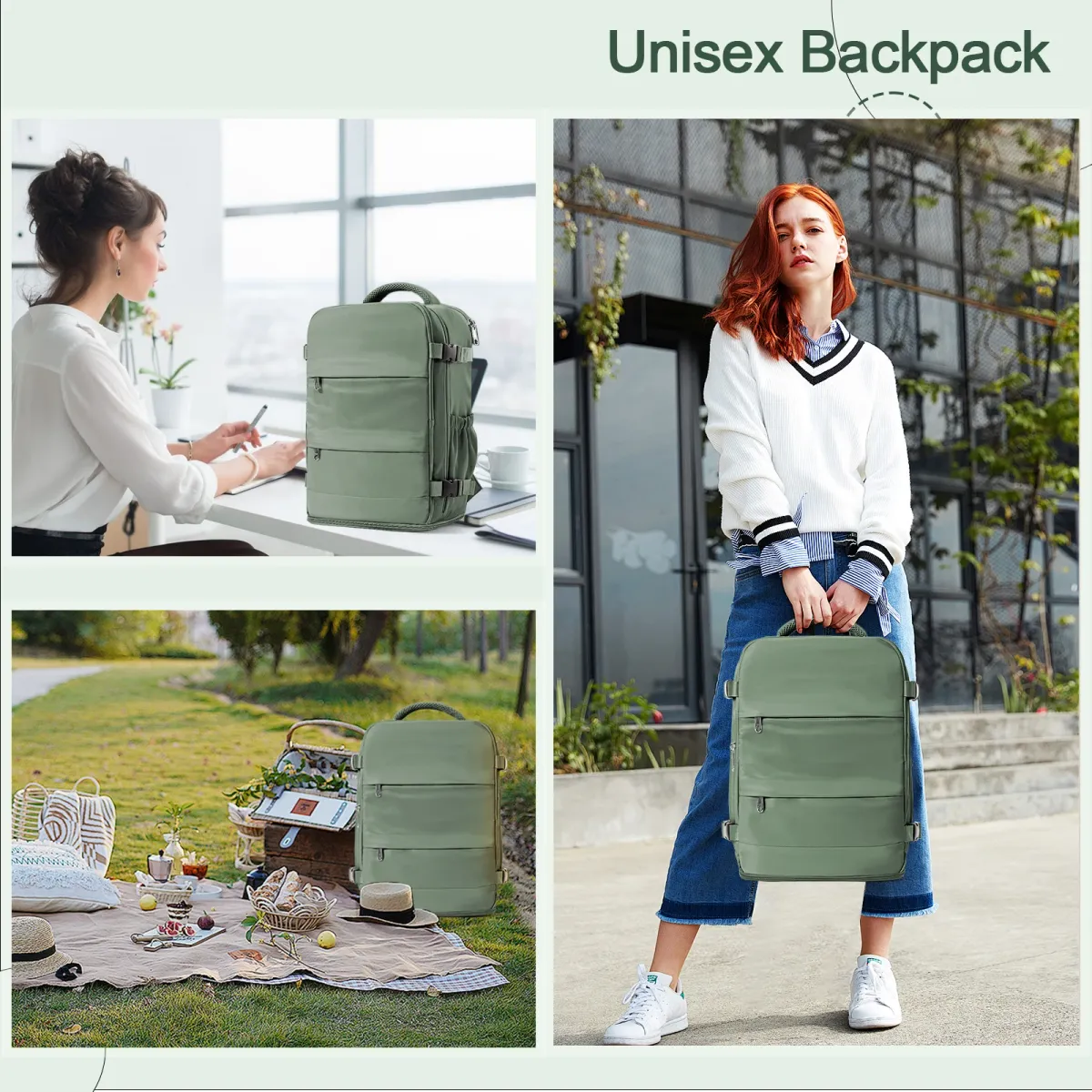Ryanair 40x30x20cm Cabin Bag Travel Backpack for Men and Women, Lightweight Hand Luggage Leisure Laptop Backpack, Perfect for Weekend Getaways and Business Trips showcase 7