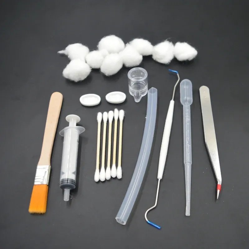DIY Acrylic Ant Farm Tools Kit for Beginners: Feeder, Tweezers, Syringe, Cotton, Expansion Ports - Complete Ant Nest Workshop Accessories for Pet Anthill Hobbyists thumbnail 1