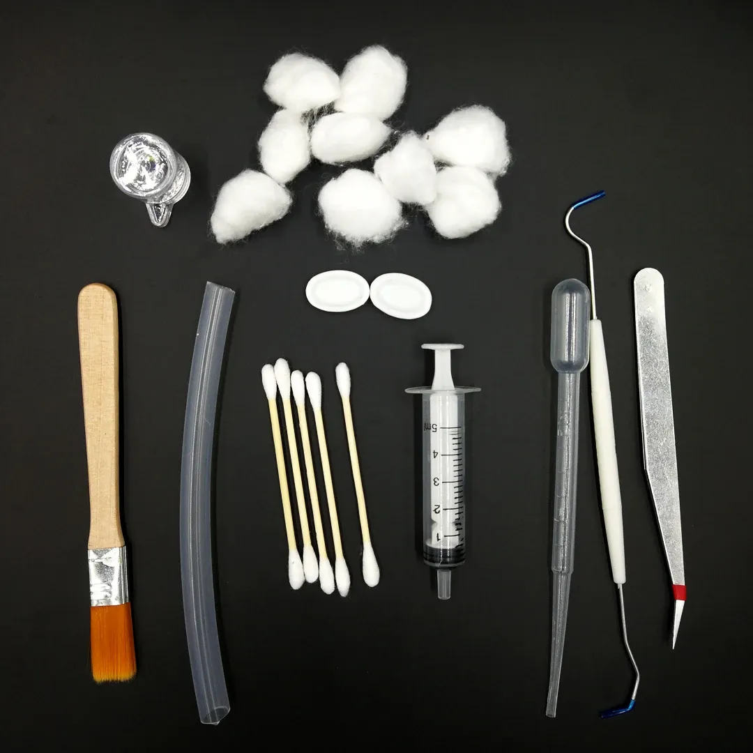 Complete Ant Farm Novice Tool Set for Ant Nest Pet Anthill - Includes Syringe, Feeder, Tweezers, Dropper, Hose, Brush, Plugs, Trays, Cotton Balls & Swabs for Easy Ant Keeping showcase 2