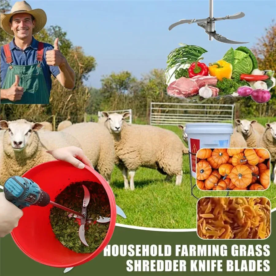 Multifunctional Grass Cutting Blade Set for Garden Edging & Vegetable Chopping - Rust-Resistant Stainless Steel Tool for Farm & Home Use thumbnail 2