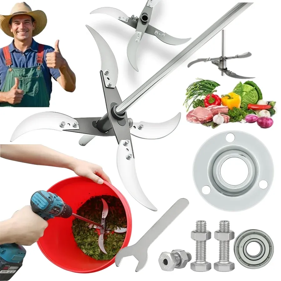 Multifunctional Grass Cutting Blade Set for Garden Edging & Vegetable Chopping - Rust-Resistant Stainless Steel Tool for Farm & Home Use showcase 1