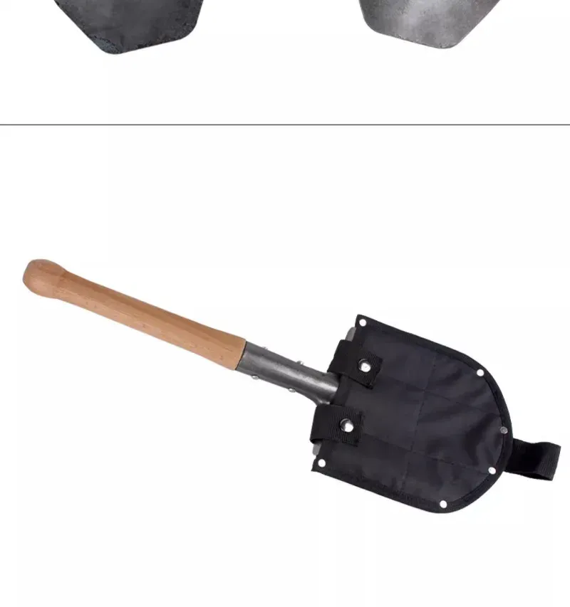 Manganese Steel Sapper Shovel with Red Beech Handle - Heavy Duty Outdoor Survival, Camping, Gardening, Farming Tool showcase 10