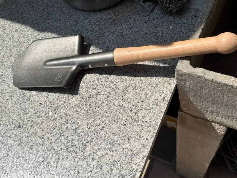 Manganese Steel Sapper Shovel with Red Beech Handle - Heavy Duty Outdoor Survival, Camping, Gardening, Farming Tool showcase 12