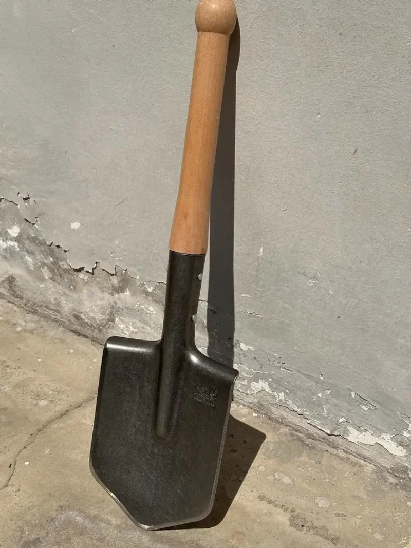 Manganese Steel Sapper Shovel with Red Beech Handle - Heavy Duty Outdoor Survival, Camping, Gardening, Farming Tool showcase 15