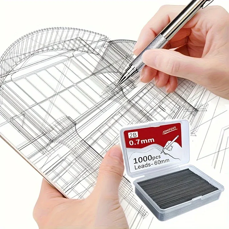 Transparent Mechanical Pencils 0.5mm 0.7mm 0.9mm, 2B Lead Refills for Art Drawing, Smooth Writing Automatic Pencils with Eraser, Ideal for Students and Artists showcase 2