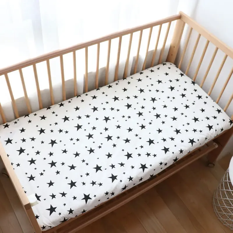 Soft Cotton Fitted Crib Sheet 130x70cm for Newborns, Toddlers - Breathable, Deep Pocket Bedding for Boys & Girls - Customizable Sizes Available showcase 8