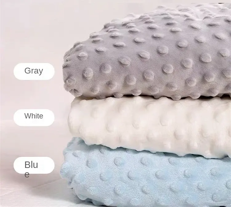 Soft Warm Bubble Fleece Baby Crib Bed Sheet Set - Cozy Newborn Bedding Linen Cover Blanket for Winter, Toddler Stroller Use, Bath Towel showcase 4