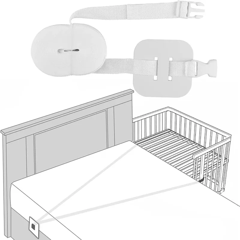 Baby Crib Bed Connector Strap & Mattress Holder - Securely Join Twin Beds for Toddlers & Newborns - Durable Nylon with Anti-Slip Design showcase 1