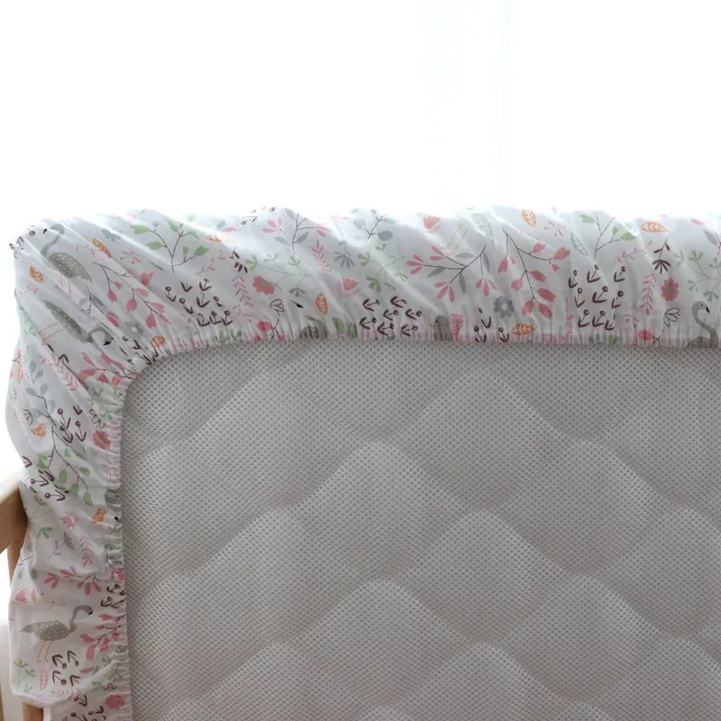100% Cotton Baby Crib Fitted Sheet - Soft Breathable Mattress Cover for Newborns & Toddlers, Fits 130x70cm Cots, Customizable Sizes Available showcase 17