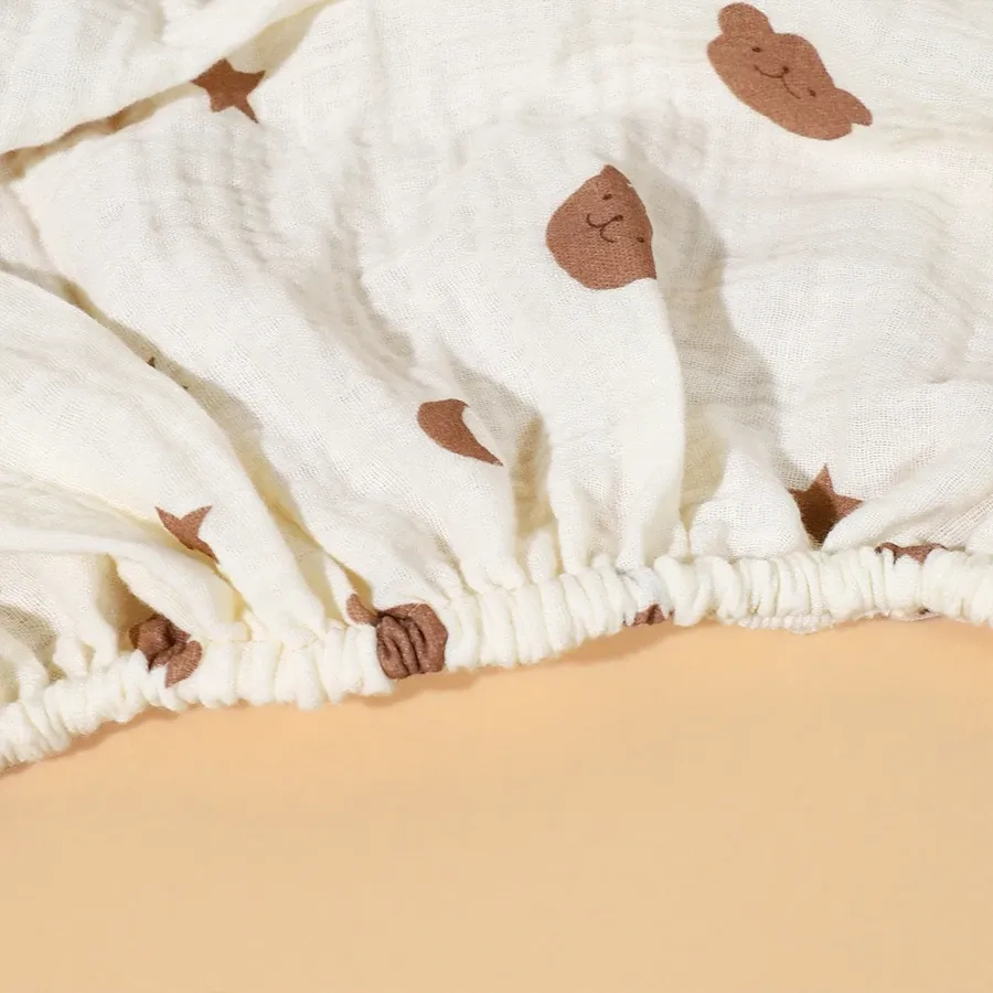 Soft Microfiber Fitted Crib Sheet for Boys & Girls - Breathable, Hypoallergenic, Easy Fit for Standard Crib & Toddler Mattresses - Gentle Baby Bedding thumbnail 5