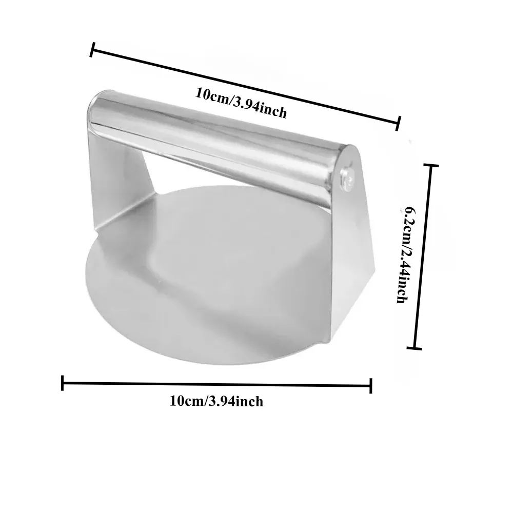 Heavy Duty Stainless Steel Smash Burger Press, Non-Stick Patty Maker Mold for BBQ Grilling, Professional Kitchen Tool for Restaurants and Home Cooks showcase 12