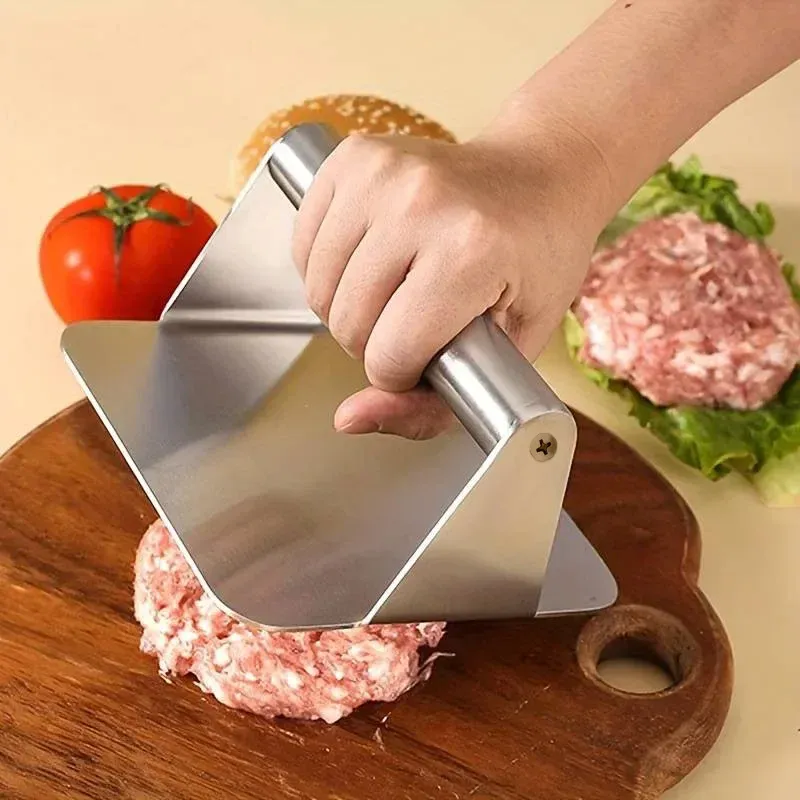 Heavy Duty Stainless Steel Smash Burger Press, Non-Stick Patty Maker Mold for BBQ Grilling, Professional Kitchen Tool for Restaurants and Home Cooks showcase 10