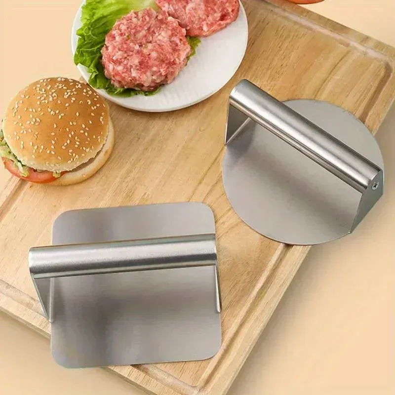 Heavy Duty Stainless Steel Smash Burger Press, Non-Stick Patty Maker Mold for BBQ Grilling, Professional Kitchen Tool for Restaurants and Home Cooks showcase 8