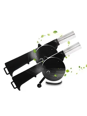 Portable Hand-Crank Air Blower Fan for BBQ Grills, Camping, Picnics - Lightweight Plastic & Metal Design for Outdoor Cooking showcase 2