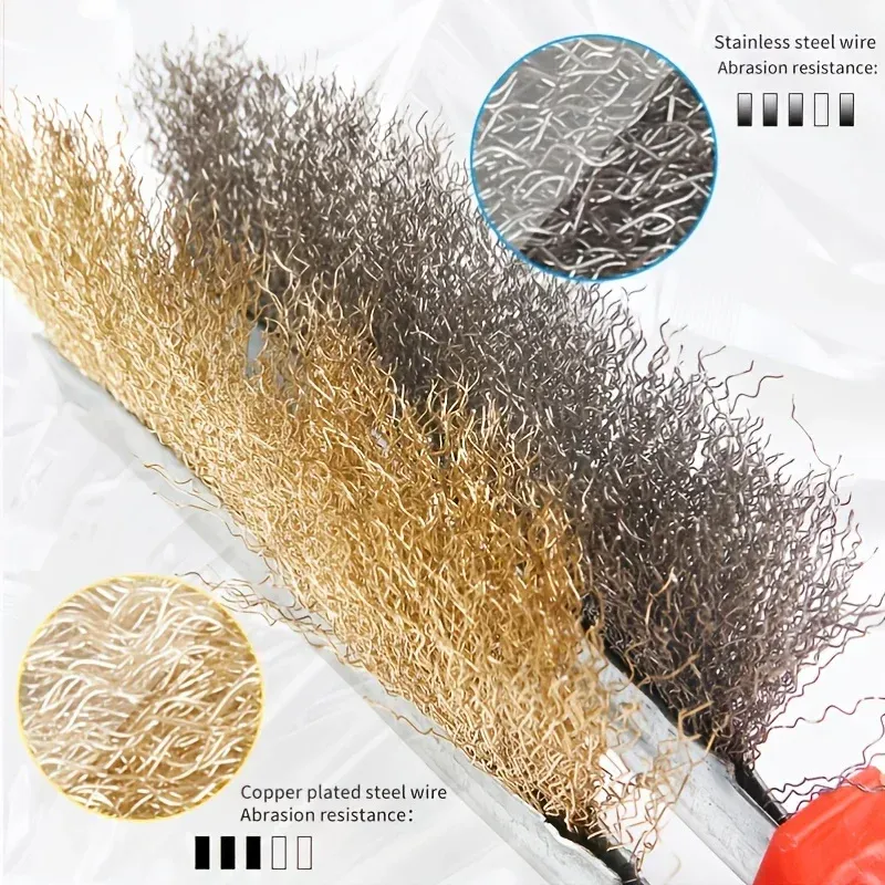 Heavy Duty Steel Wire BBQ Grill Brush with Wooden Handle - Rust Removal Roller Cleaner for Barbecue Grates, Polishing Tool for Stubborn Stains showcase 4
