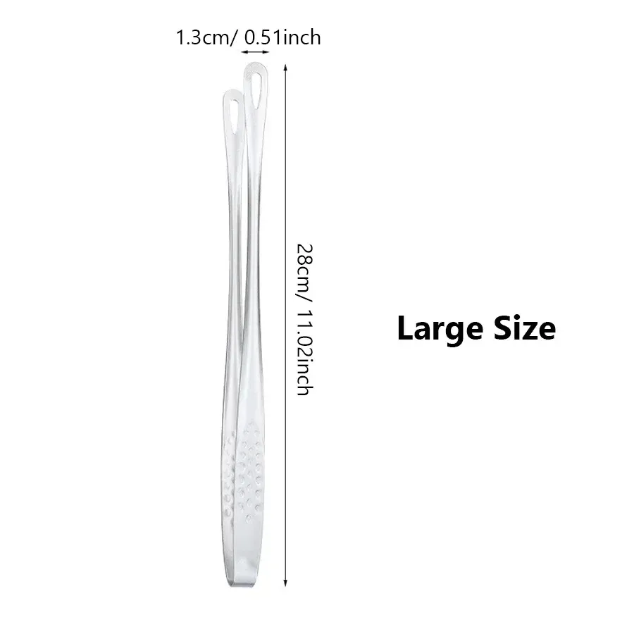 Long Stainless Steel Kitchen Tongs - Heat Resistant BBQ Grill Tongs with Non-Slip Grip for Steak, Seafood, Salad, Buffet Cooking - Durable 304 Stainless Steel Utensil thumbnail 6