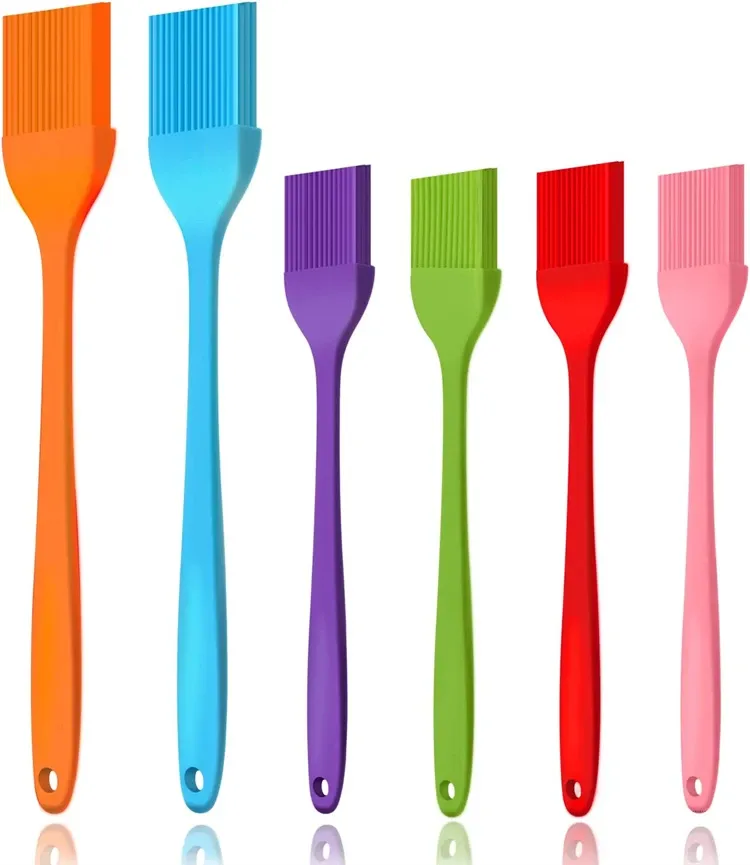 LMETJMA Silicone Basting Brush - Heat Resistant Pastry Brush for BBQ, Grilling, Baking, Cooking - Kitchen Essential for Marinades & Sauces showcase 3