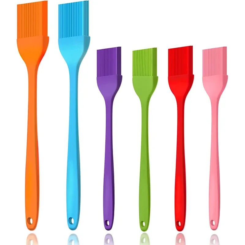 LMETJMA Silicone Basting Brush - Heat Resistant Pastry Brush for BBQ, Grilling, Baking, Cooking - Kitchen Essential for Marinades & Sauces thumbnail 1
