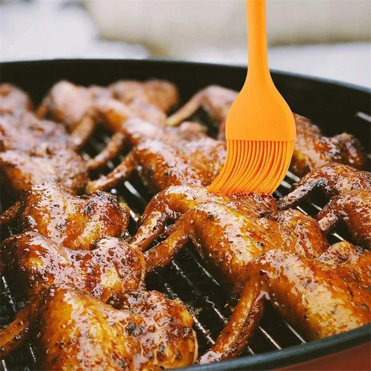 LMETJMA Silicone Basting Brush - Heat Resistant Pastry Brush for BBQ, Grilling, Baking, Cooking - Kitchen Essential for Marinades & Sauces showcase 9