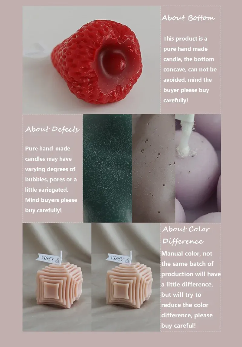 Handmade Strawberry Scented Candles Gift Box Set - Realistic Fruit Aromatherapy Mini Candles for Home Decor & Gifts showcase 14