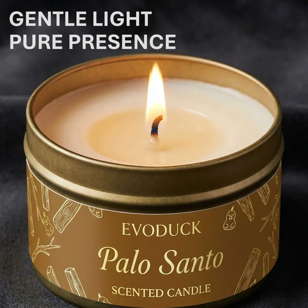 Premium Palo Santo Scented Candle for Home Meditation & Energy Cleansing, Natural Wood Aroma, Perfect Winter Gift for Women showcase 2