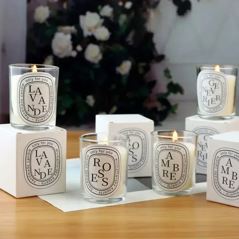Romantic Scented Soy Wax Candle Jar - Luxury Aromatherapy Fragrance for Home Decor, Wedding Favors, and Guest Gifts thumbnail 2