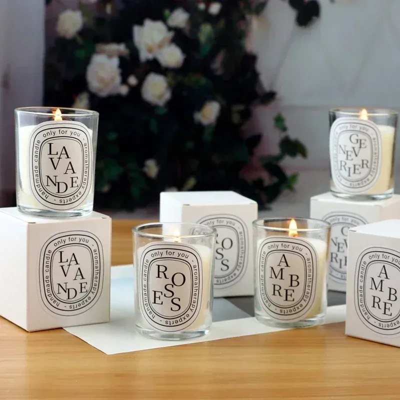 Romantic Scented Soy Wax Candle Jar - Luxury Aromatherapy Fragrance for Home Decor, Wedding Favors, and Guest Gifts showcase 1