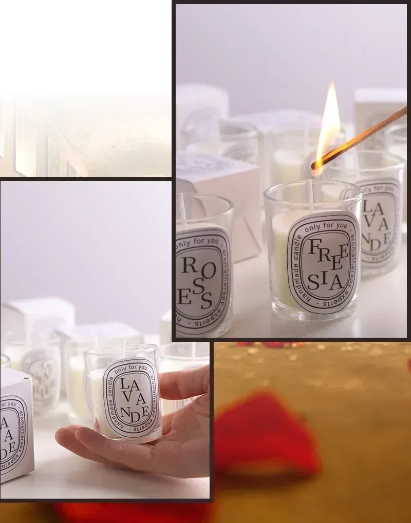 Romantic Scented Soy Wax Candle Jar - Luxury Aromatherapy Fragrance for Home Decor, Wedding Favors, and Guest Gifts showcase 11