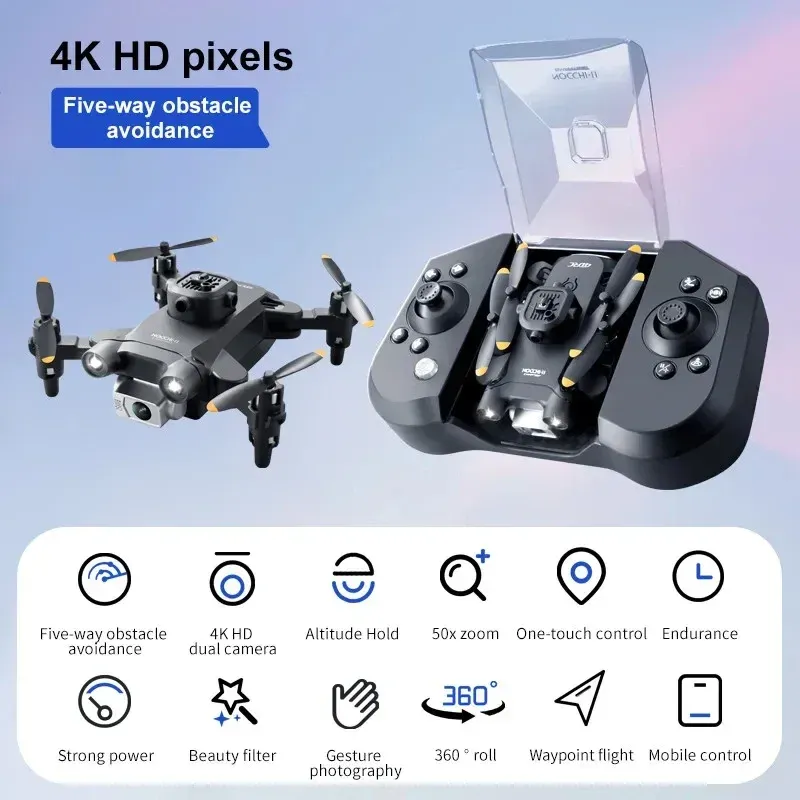 4DRC V30 Mini Drone with 4K HD Camera, 5-Sided Obstacle Avoidance, FPV Live Video, Altitude Hold, Headless Mode, One-Key Return, Foldable RC Quadcopter for Adults & Beginners showcase 6