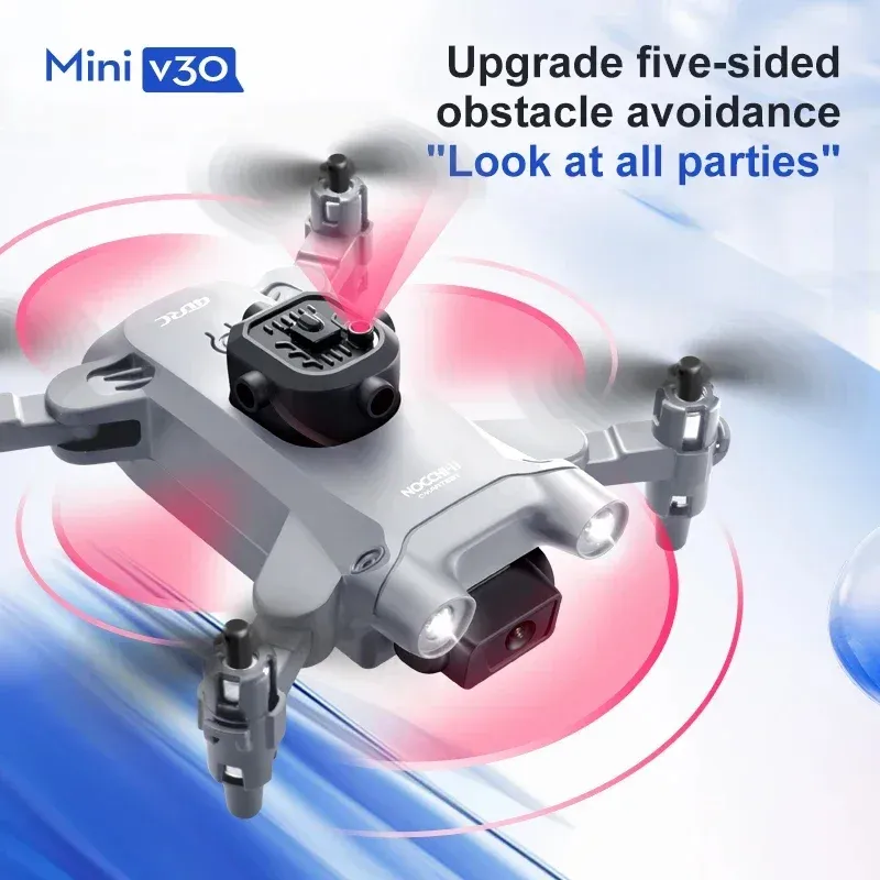 4DRC V30 Mini Drone with 4K HD Camera, 5-Sided Obstacle Avoidance, FPV Live Video, Altitude Hold, Headless Mode, One-Key Return, Foldable RC Quadcopter for Adults & Beginners thumbnail 4