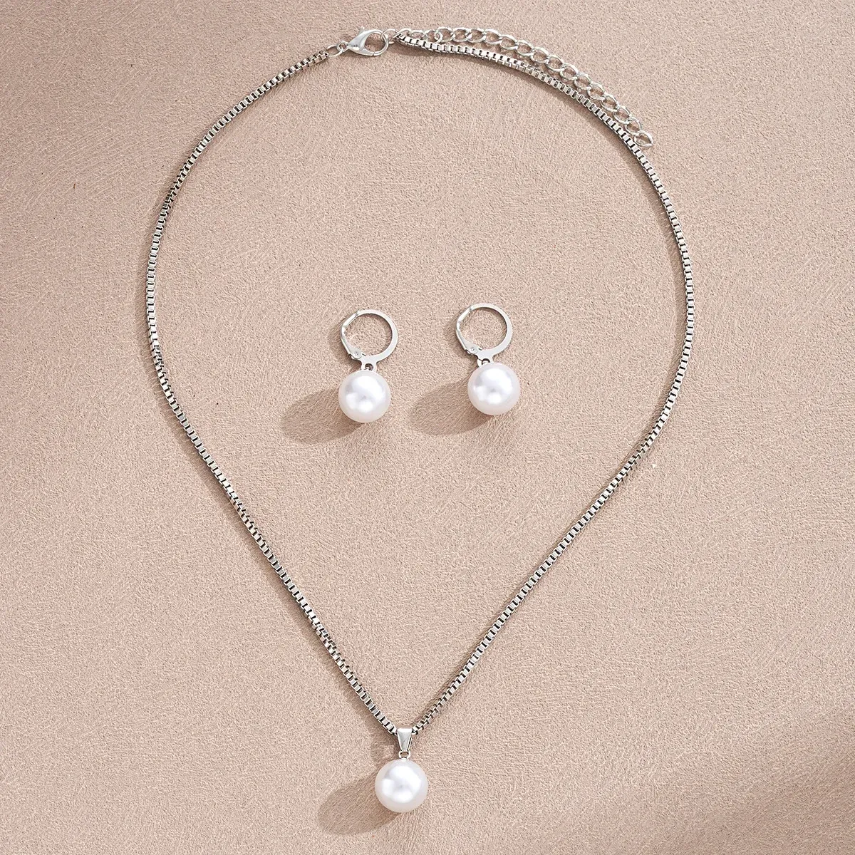 Elegant Pearl Dangle Earrings & Pendant Necklace Set for Women - Simple Dainty Jewelry for Daily Wear, Parties & Special Occasions showcase 12