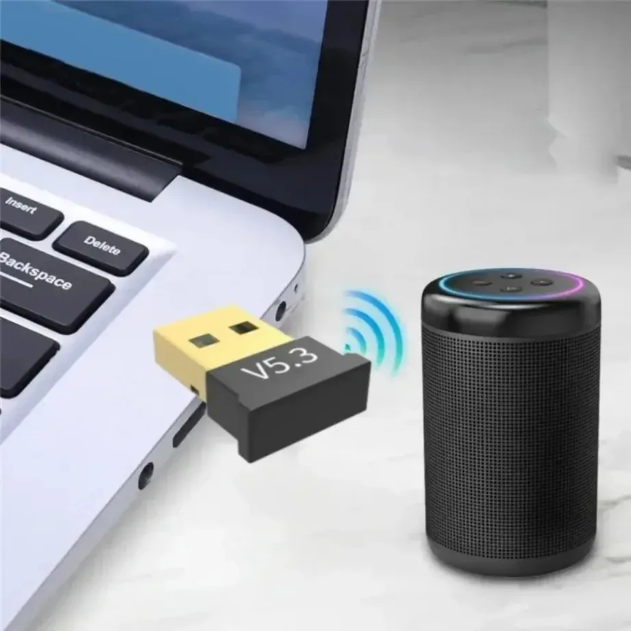 USB Bluetooth 5.3 Adapter for PC Laptop - Wireless Dongle for Mouse, Keyboard, Speakers, Printers - Plug & Play for Windows 8/10/11, Backward Compatible thumbnail 6