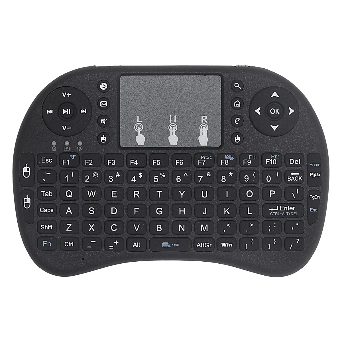 RGB Backlit Mini Wireless Keyboard with Touchpad - Spanish, French, Russian, Portuguese Layouts - Air Mouse for PC, TV Box, Android, Gaming showcase 2
