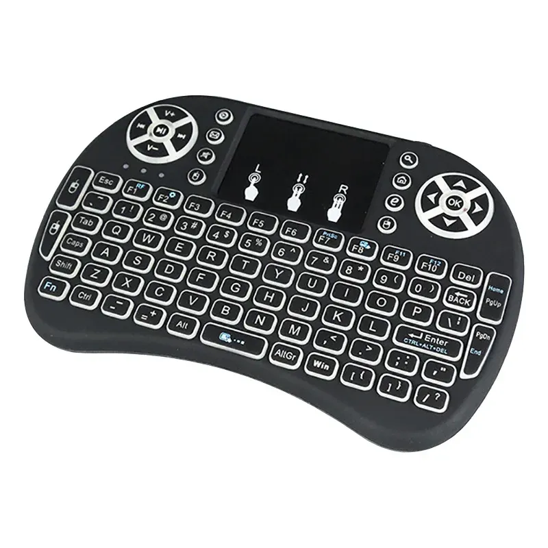 RGB Backlit Mini Wireless Keyboard with Touchpad - Spanish, French, Russian, Portuguese Layouts - Air Mouse for PC, TV Box, Android, Gaming showcase 17