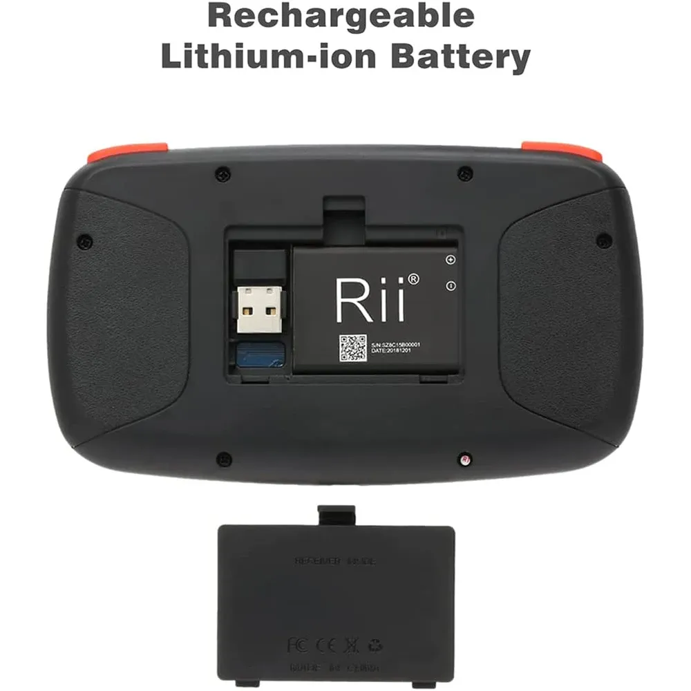 Rii i4 Mini Wireless Keyboard with Touchpad, Dual Mode BT 2.4GHz Backlit Mouse Remote Control for Windows Android Smart TV PC Laptop Mac thumbnail 6